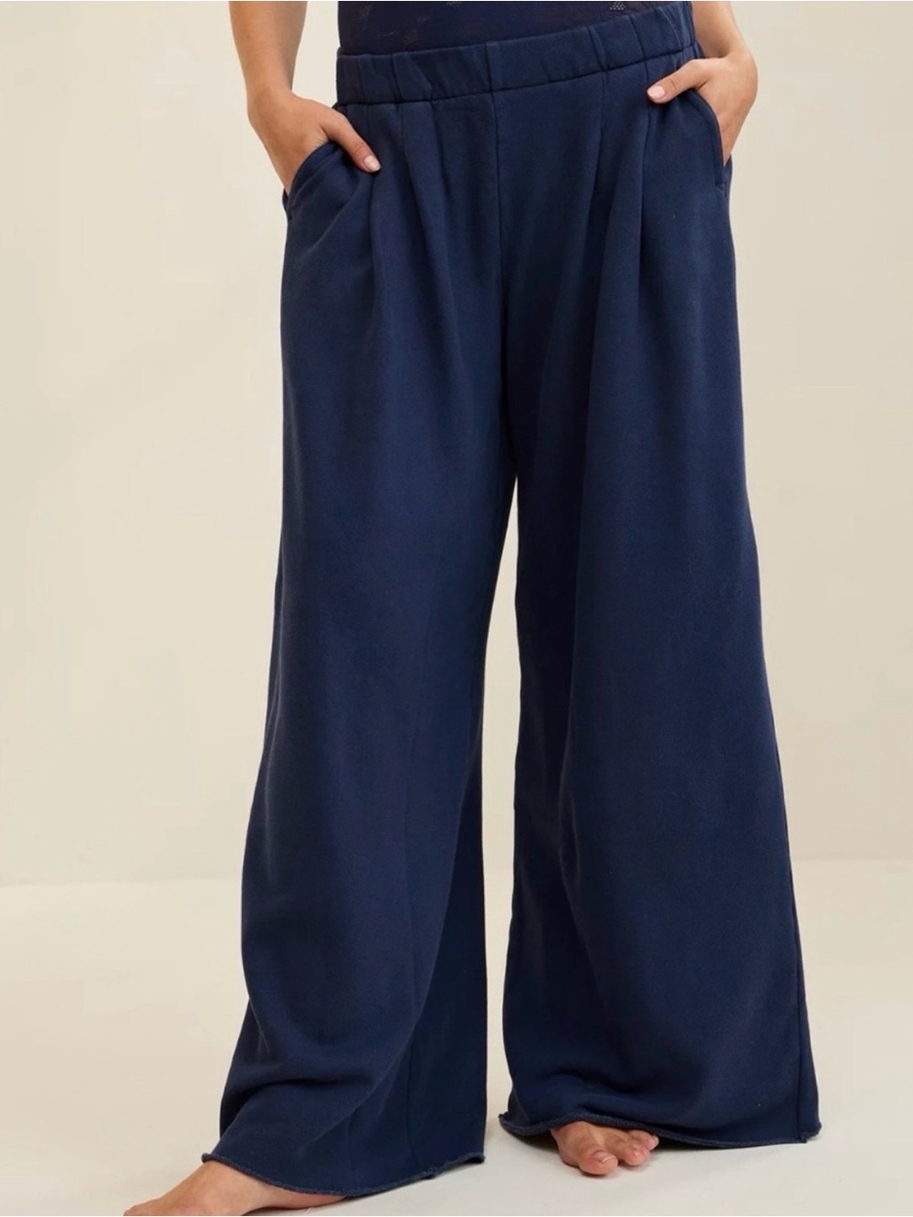 aerie Blue Wide-Leg Lounge Trousers NWT Size XXL
